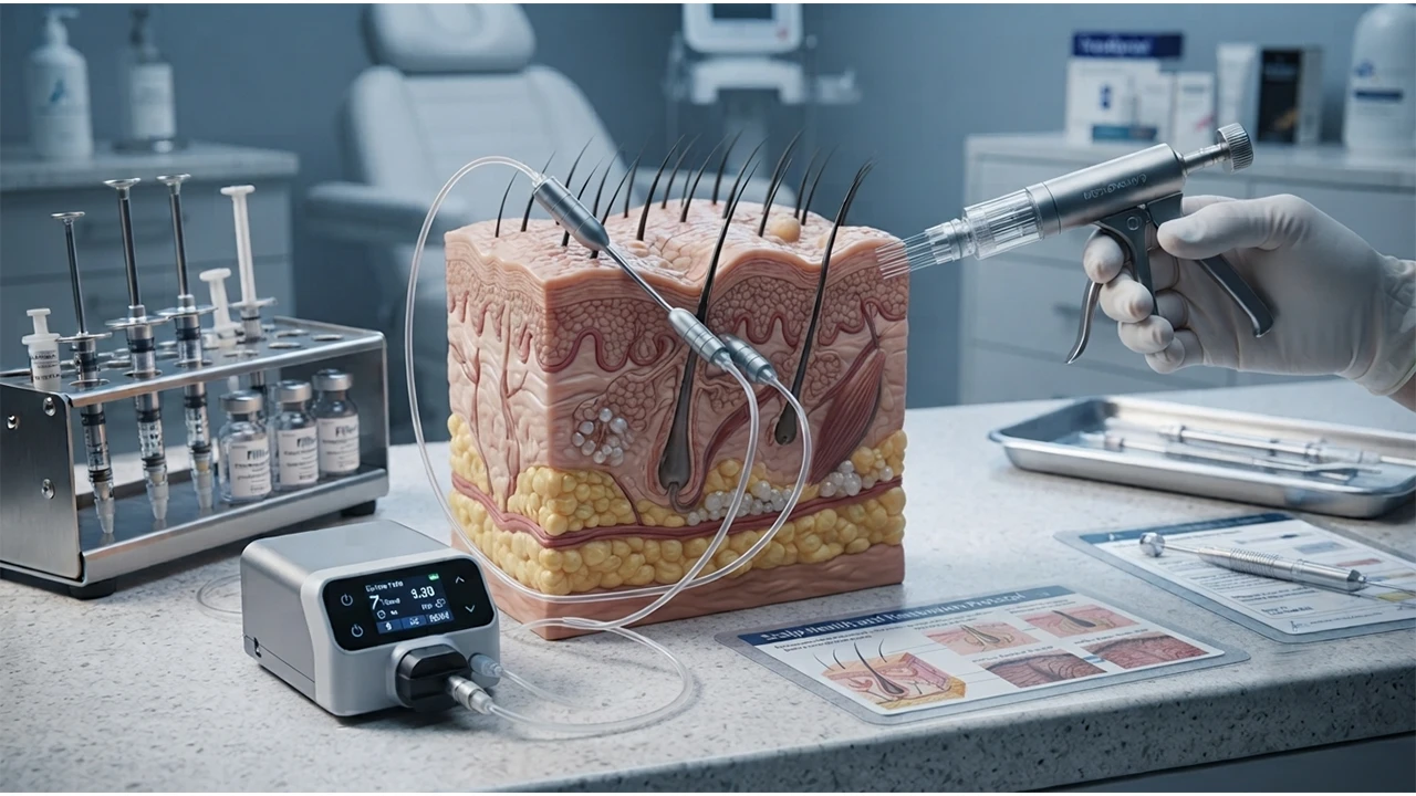 Layering Microcannula Injection Technique